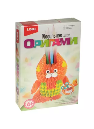 LORI МБ-022 Модульное оригами Рыжий котенок (набор д/творч.) (6+) (коробка) — 2483922 — 1