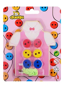 Деревянная игрушка. Шнуровка РУБАШКА С ПУГОВКАМИ (арт. ИД-3802)