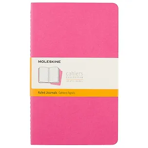 Записная книжка Moleskin Cahier Journal Large, 3 шт, розовый нео, 40 листов, А5 251289