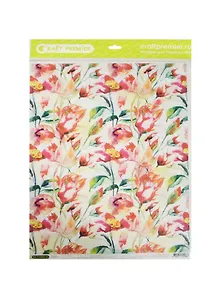 Рисовая бумага для декупажа Craft Premier Тюльпаны (CP01888) (А3) (25г/м)