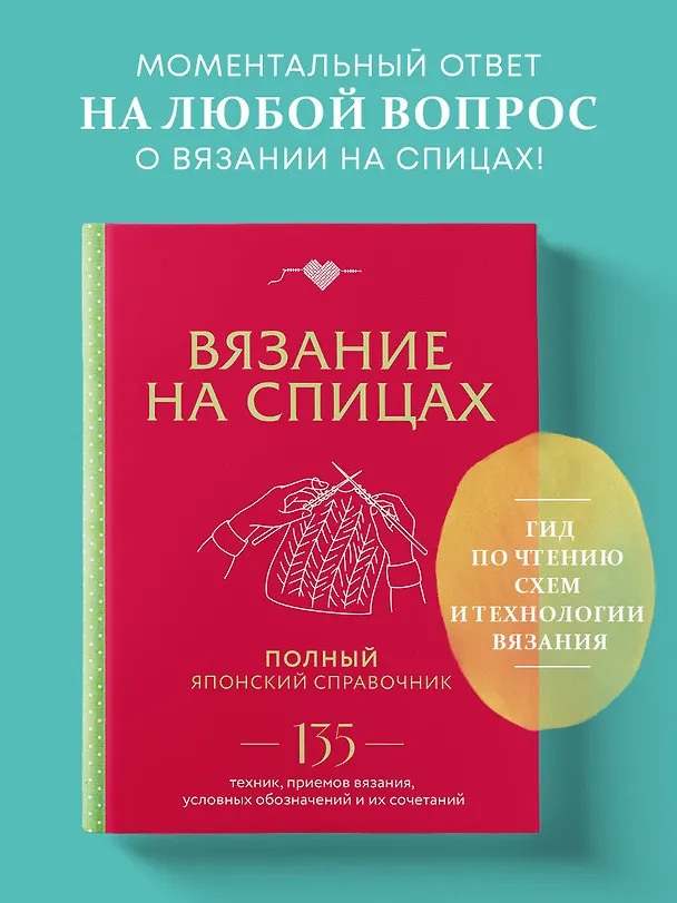 Книга Вязание на спицах. Полный японский справочник. 135 техник, приемов вязания, условных обозначений и их сочетаний () — 6