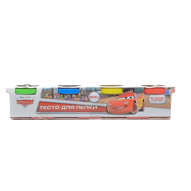 Набор Тесто для лепки Disney Тачки (450PD-T) (4 цв. х50гр) (Играем вместе) (упаковка) 2381043 — 2