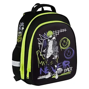 Ранец "Never look back" 2 отделения, 35*29*12 см, 2 кармана, анатомическая спинка 3107514