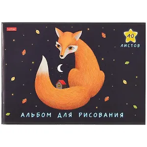 Альбом для рисования Hatber, "Артзверушки", А4, 40 листов, на скрепке, в ассортименте