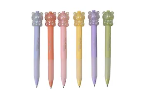 Ручка шариковая авт. синяя "Прозрачный мишка", ассорти 3114839