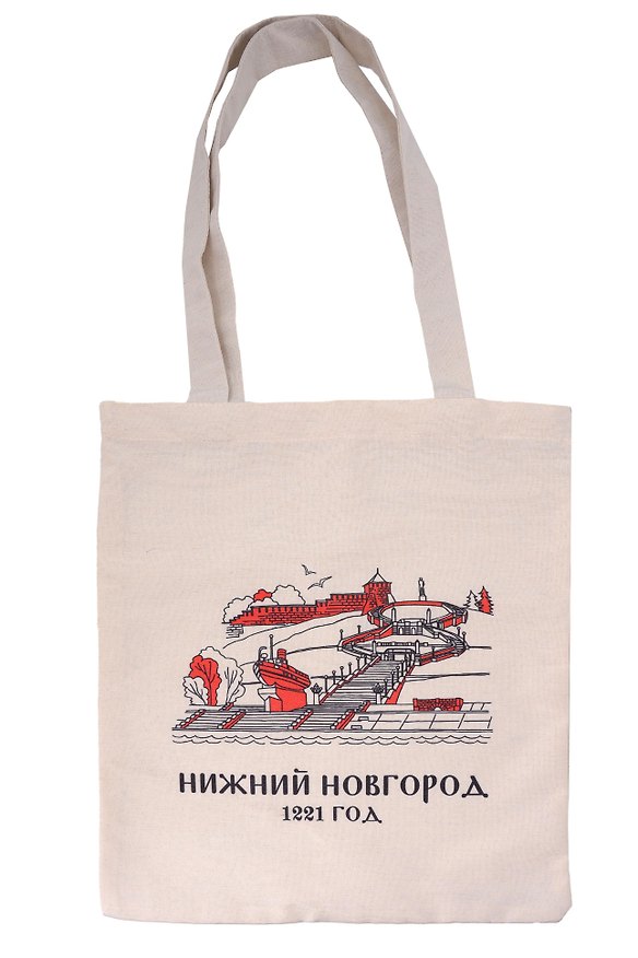 Сумка-шоппер Чкаловская лестница (Нижний Новгород) (106-2-76-1) 3133974 — 1