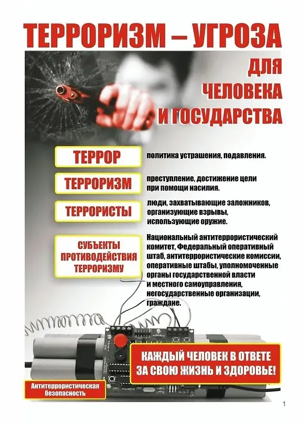 Книга Комплект плакатов "Правила антитеррористической безопасности". Комплект из 8 плакатов () — 5