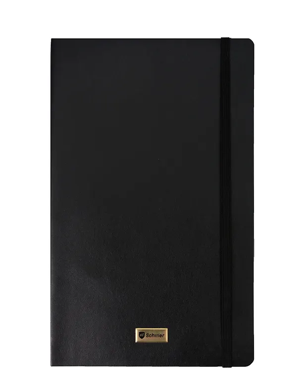 Книга для записей «Elegance» А5, 80 листов в линейку, черная, Schiller 3095773 — 4