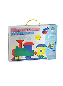 Магнитная мозаика Паровозик (01479) (магнит. доска+176элементов/4цв.) (3-7л.)