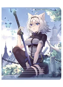 Тетрадь в клетку Эксмо, "Аниме. Девушка-волшебница с бабочками (цветная)", 48 листов