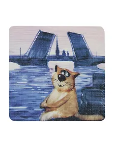 Сувенир МАГНИТИК Магнит Коты А.Ярышкина: «В петербурге»