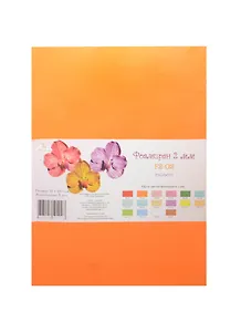 Фоамиран Рукоделие (F2-02) (апельсин) (5 листов) (2мм) (21х29,7см) (упаковка)
