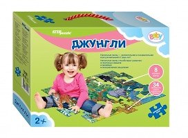 Пазл Step puzzle Напольный пазл-мозаика Baby Step Джунгли (большие) 105x68см 70100 309078 — 1