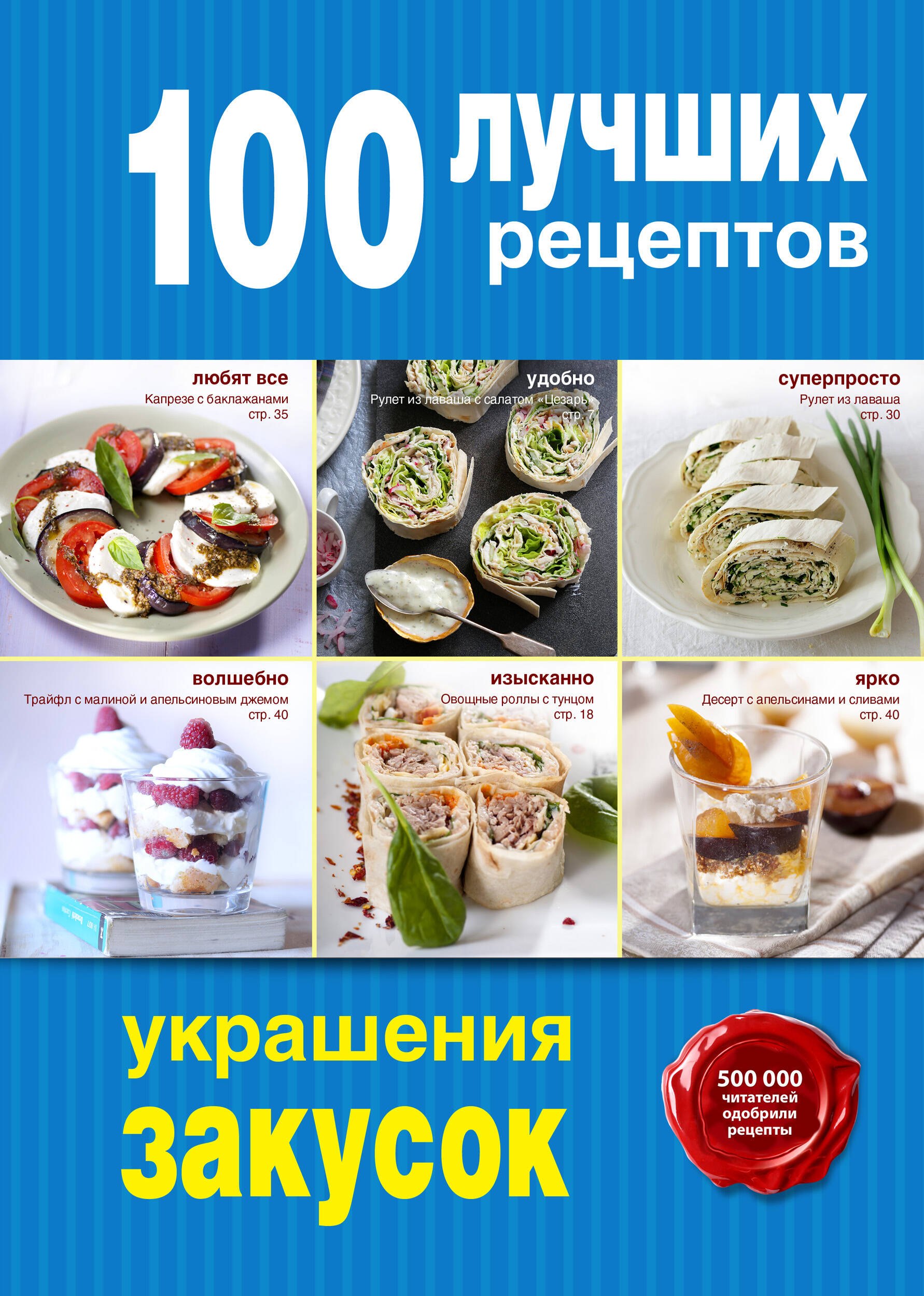 

100 лучших рецептов украшения закусок