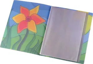 Папка 20ф А4 "Flowers" 0,45мм, ассорти, Centrum