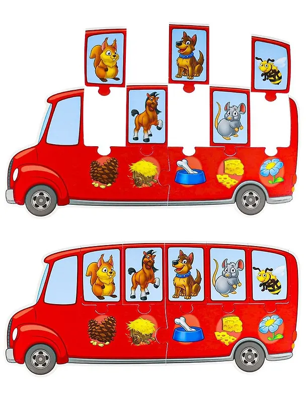 Настольная игра BRIGHT KIDS. Автобус знаний. КТО ЧТО ЕСТ 2864143 — 4