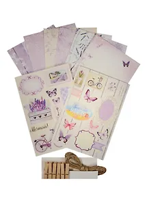 Набор заготовок-фоторамок для скрапбукинга Прованс (1257303) (фоторамки/9х13см+6 прищепок) (12х17,5см) (Арт Узор) (упаковка)