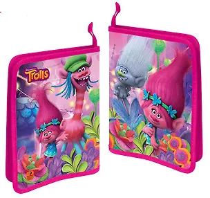 Папка для тетрадей Trolls с 3-х строн, с одним отделением на молнии 4258088 335768