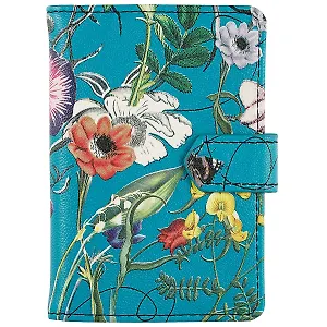 Визитница «Butterfly», бирюзовая, 24 карты, 11 x 7.5 см