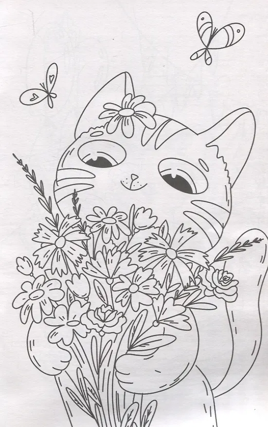 Книга ЛЮБИМАЯ РАСКРАСКА эконом А4. МИЛЫЕ КОТЯТА () — 4