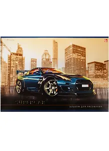 Альбом для рисования Unnika, "Концептуальный автомобиль", А4, 40 листов, на скрепке