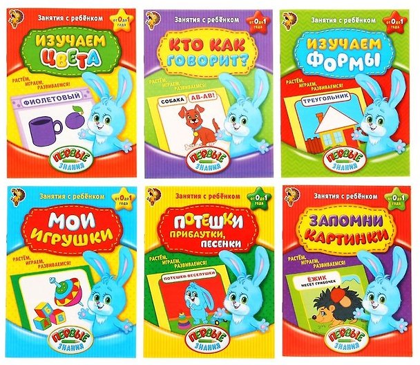 Книга Обучающие книги. Полный годовой курс. Занятия с ребенком от 0 до 1 года. Комплект из 6 книг () — 1