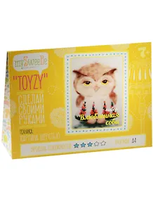 Набор для творчества MySweeBe TOYZY  "Картина из шерсти Влюбленная сова"