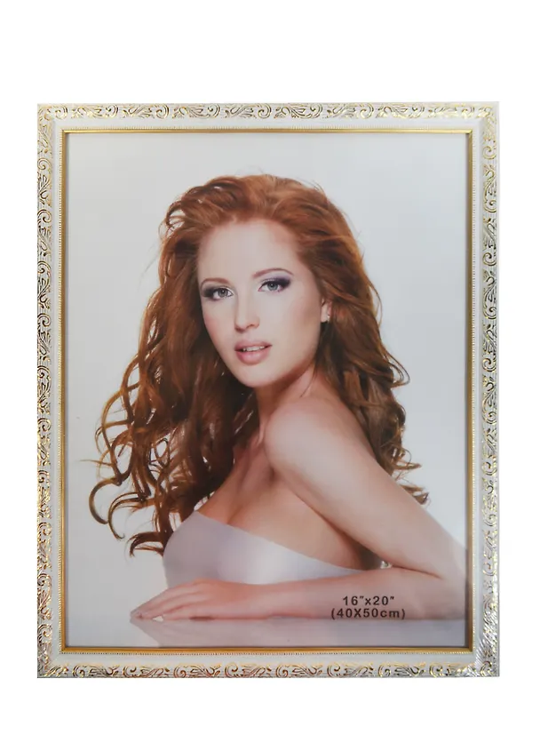 Фоторамка пластик 40*50 "Белая", Xianju Maojia   233132 — 1