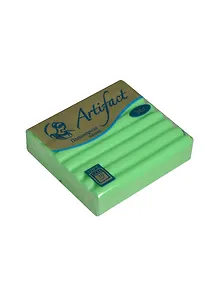 Набор для творчества Пластика (пластилин отверждаемый) брус 56гр,Зеленый флуоресцентный F1380