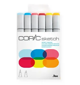 Набор маркеров Copic Sketch основные цвета, 6 цветов