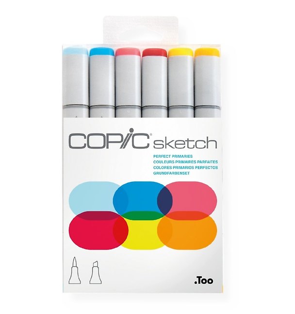 Набор маркеров Copic Sketch основные цвета, 6 цветов 260017 — 1