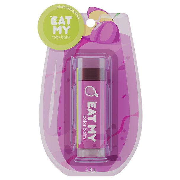 Оттеночный бальзам для губ Сливовый смузи (4,8г) (Eat My) (361312) 3128069 — 1