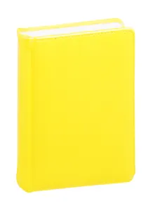 Ежедневник недат. А6 136л Base желтый, кожзам, тв.переплет, тонир.блок