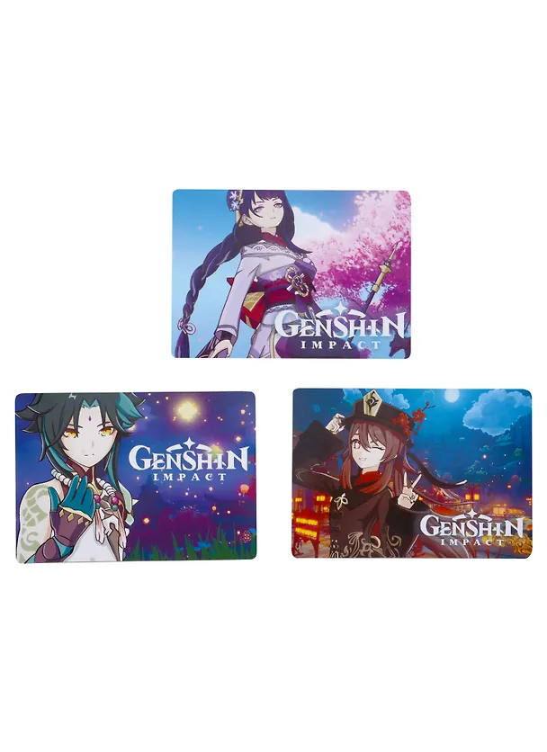 Набор магнитов Genshin Impact (3 шт) 2970548 — 2