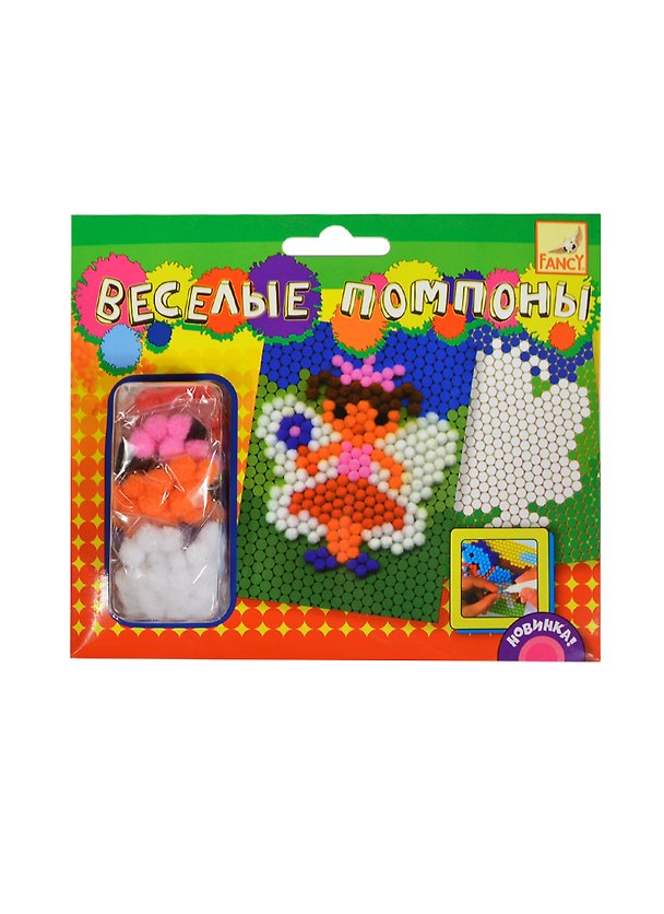 Веселые помпоны (FD080027) (C27199) (15х18см) (6 дизайнов) (Fancy Creative) (набор д/творчества) (3+) (упаковка) 2420513 — 1