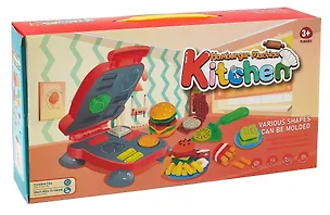 Игровой набор для лепки "Бургер барбекю" (12 цветов пластилина+31 предмет) 3072892