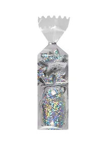 Набор для упаковки "Голография серый", лента, бант 2шт