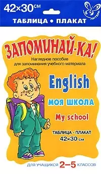 Английский.Моя школа.Для учащихся 2-5 классов. Наглядное пособие. — 2145508 — 1