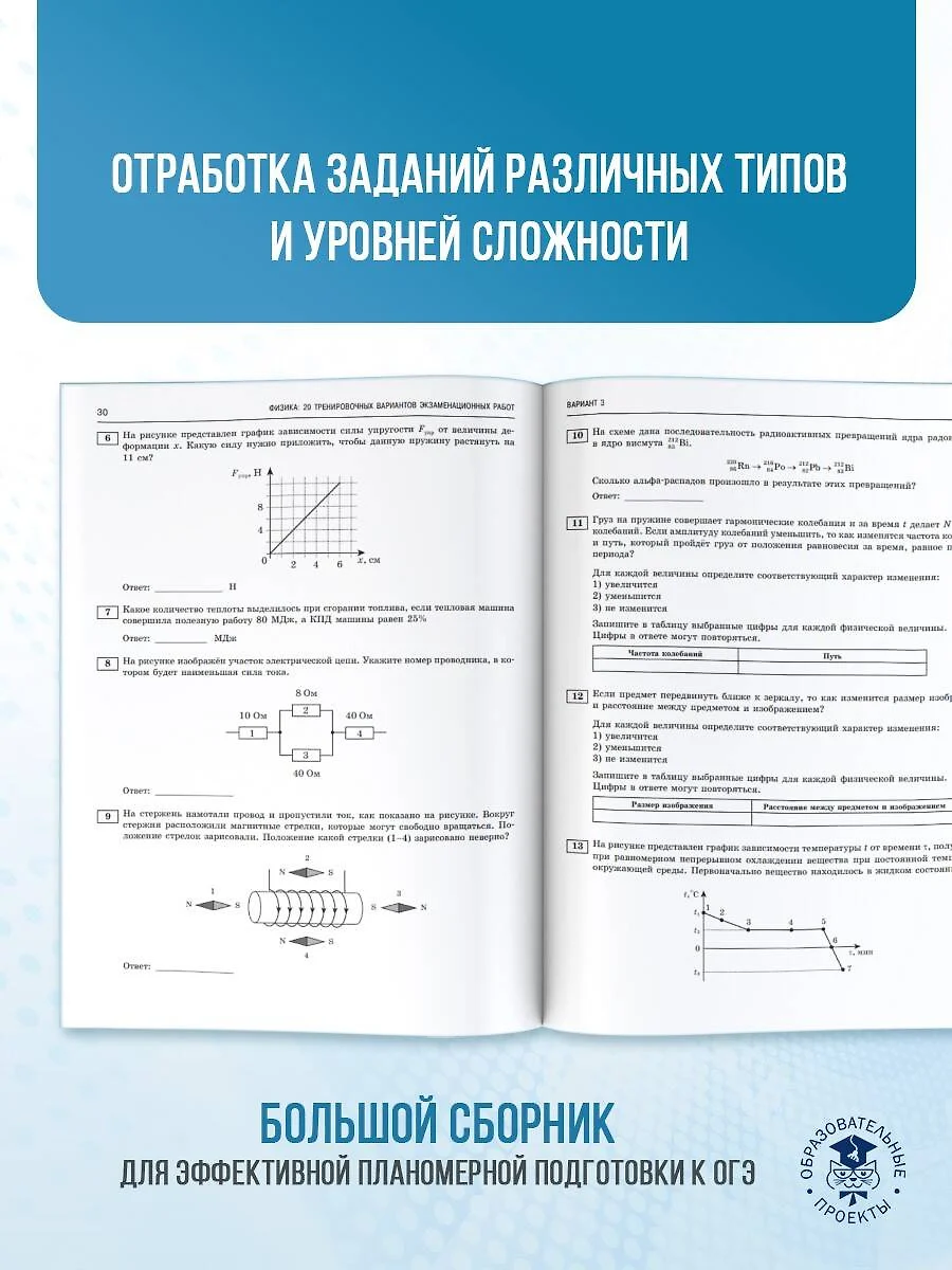 ОГЭ-2025. Физика. 20 тренировочных вариантов экзаменационных работ для  подготовки к основному государственному экзамену (Нина Слепнева) - купить  книгу с доставкой в интернет-магазине «Читай-город». ISBN: 978-5-17-164868-8