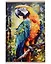 Алмазное панно на подвесе. Экзотический попугай. 30х50 см. — 3028501 — 1