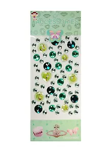 Наклейки стразы с сюжетами, зеленый (11-01488-18)