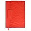 Ежедневник недат. А5 160л "Матлассе" красный,  иск.кожа, мягкий переплет, блинт.тиснение, офсет, ляссе — 2995304 — 1