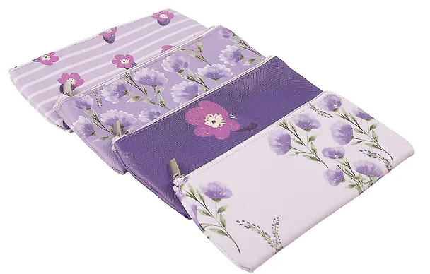 Пенал-косметичка "Lavender" плоская, с подкладом, ассорти, Yoi 3041020 — 5