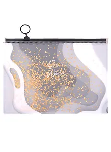 Папка на молнии А5 "Мрамор" с сыпучкми