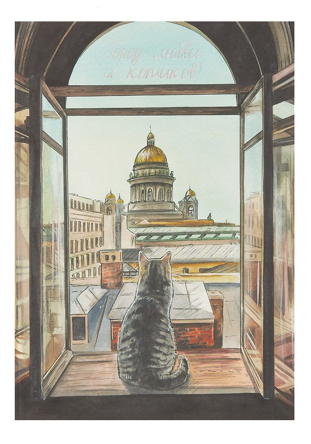 Книга для записей «Город котиков», А5, 128 листов, Listoff 3061742 — 1