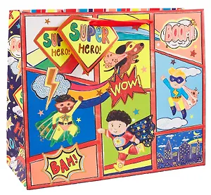 Пакет А4 26*32*12 "Супергерои. WOW" дет., бум.мат.ламинат