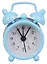 Мини-будильник Белый циферблат (4см) (металл) (ПВХ бокс) — 2619056 — 1