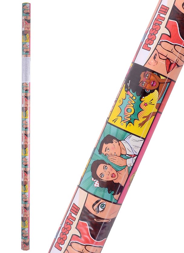 Бумага упаковочная 70*100см "Pop art" суперглад., инд.уп. 2894888 — 1