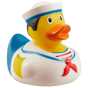 Игрушка для ванной, уточка резиновая FUNNY DUCKS "Уточка матрос"  (1988)
