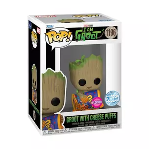 Фигурка Funko POP! Bobble Marvel I Am Groot Groot With Cheese Puffs (1196) 70654 — 3019851 — 1